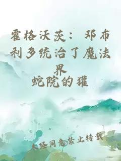 霍格沃茨:鄧布利多統(tǒng)治了魔法界