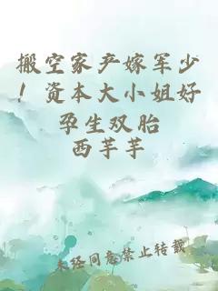 搬空家產(chǎn)嫁軍少！資本大小姐好孕生雙胎
