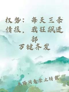 權勢：每天三條情報，我狂飆進部